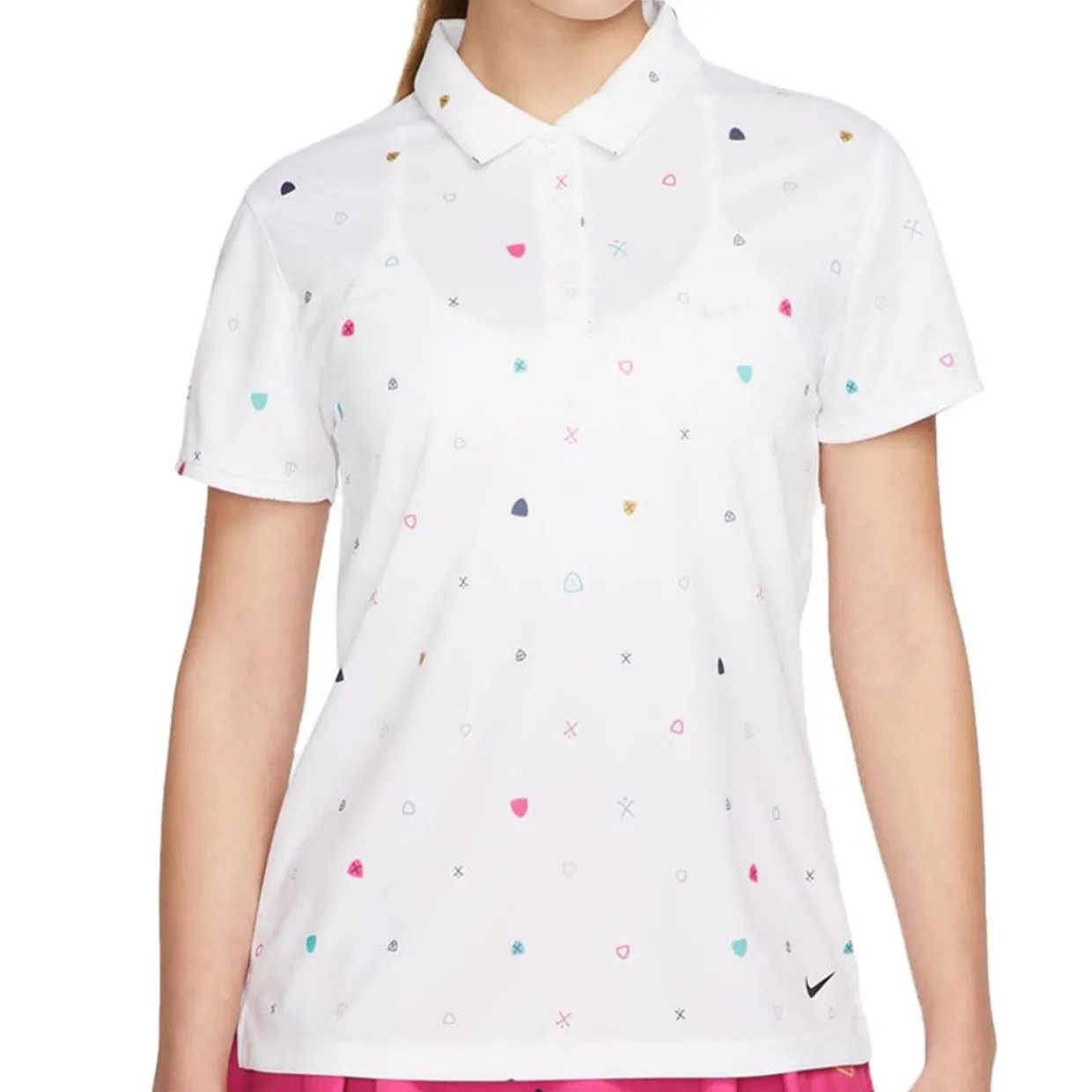 Nike Ladies Golf Apparel^Dri-FIT Victory Printed hirt Poo hort eeve Gof Appare
