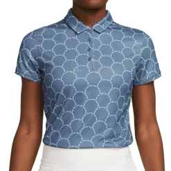 Nike Ladies Golf Apparel^Dri-Fit Victory Print hirt Poo hort eeve Gof Appare