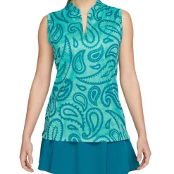 Nike Ladies Golf Apparel^Dri-Fit Victory eevee pring Aover Jaquard Print hirt Poo hort eeve Gof Appare