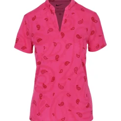Nike Ladies Golf Apparel^Dri-Fit Victory pring Aover Jaquard Print hirt Poo hort eeve Gof Appare