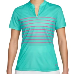 Nike Ladies Golf Apparel^Dri-Fit Victory triped hirt Poo hort eeve Gof Appare