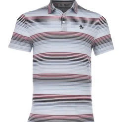 Original Penguin Golf Shirts^Obre 70’ tripe hirt Poo hort eeve Gof Appare