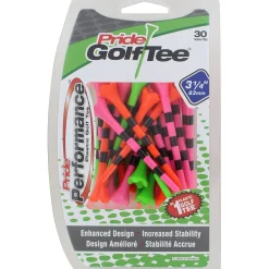 Pride Tees^Evolution Striped 3 1/4" 30 Count Golf Tees