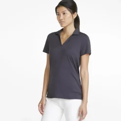 Puma Ladies Golf Apparel^Coudpun Coat hirt Poo hort eeve Gof Appare