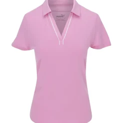 Puma Ladies Golf Apparel^Coudpun Piped hirt Poo hort eeve Gof Appare