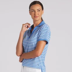 Puma Ladies Golf Apparel^EveryDay tripe Pique hirt Poo hort eeve Gof Appare