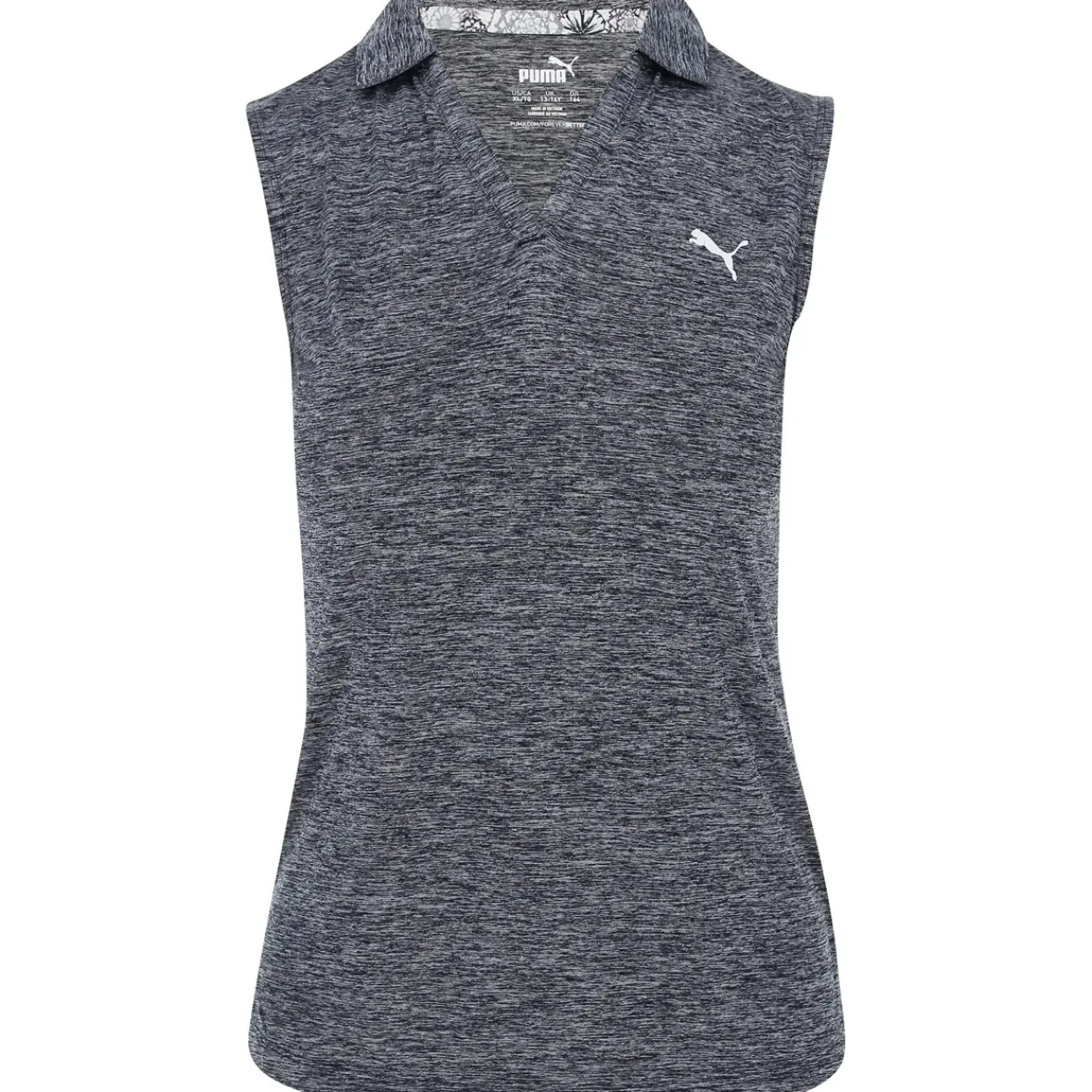 Kids Puma Kids Golf Apparel^Gir' Heather hirt Poo hort eeve Gof Appare