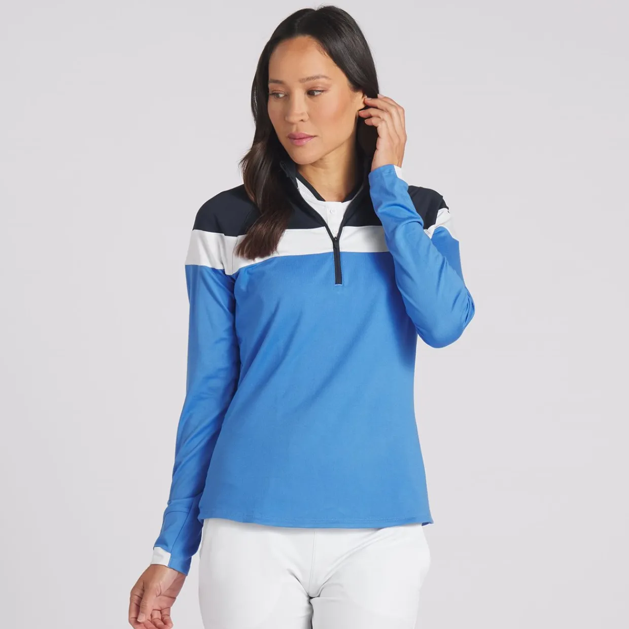 Puma Ladies Golf Apparel^ightweight 1/4 Zip Outerwear Puover Gof Appare