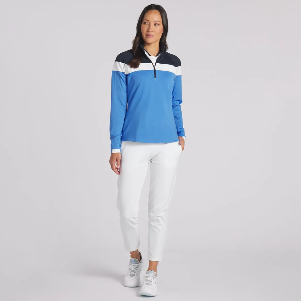 Puma Ladies Golf Apparel^ightweight 1/4 Zip Outerwear Puover Gof Appare
