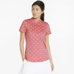 Puma Ladies Golf Apparel^attr Hibicu hirt Poo hort eeve Gof Appare