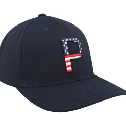 Puma Golf Hats^Pars & Stripes 6 Panel Golf Headwear Cap Golf Apparel