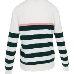 Puma Ladies Golf Apparel^Reort tripe weater Crew Gof Appare