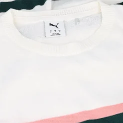 Puma Ladies Golf Apparel^Reort tripe weater Crew Gof Appare
