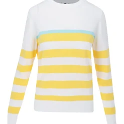 Puma Ladies Golf Apparel^Reort tripe weater Crew Gof Appare