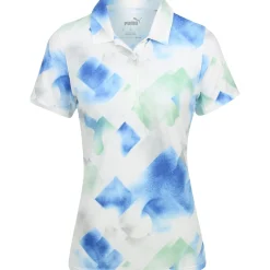 Puma Ladies Golf Apparel^oft Geo hirt Poo hort eeve Gof Appare