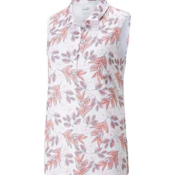 Puma Ladies Golf Apparel^W Coudpun Fora hirt Poo hort eeve Gof Appare