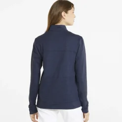 Puma Ladies Golf Apparel^W Coudpun Rockaway 1/4 Zip Outerwear Puover Gof Appare
