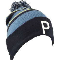 Puma Golf Hats^WRMLBL StripePom Beanie Headwear Knit Hat Golf Apparel