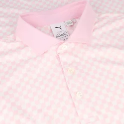 Puma Mens Golf Apparel|Golf Shirts^X AP attr Checkered hirt Poo hort eeve Gof Appare