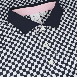 Puma Mens Golf Apparel|Golf Shirts^X AP attr Checkered hirt Poo hort eeve Gof Appare