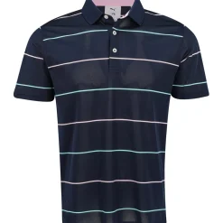 Puma Golf Shirts^X AP Rugby tripe hirt Poo hort eeve Gof Appare