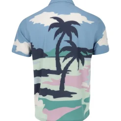 Puma Golf Shirts^X PTC Open Coar Print hirt Poo hort eeve Gof Appare