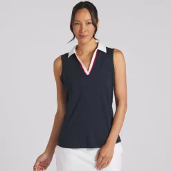 Puma Ladies Golf Apparel^X Voition Piped eevee hirt Poo hort eeve Gof Appare