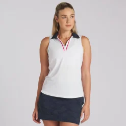 Puma Ladies Golf Apparel^X Voition Piped eevee hirt Poo hort eeve Gof Appare