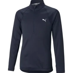 Kids Puma Kids Golf Apparel^Youth Gir 1/4 Zip Outerwear Puover Gof Appare