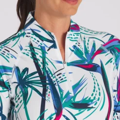 Puma Ladies Golf Apparel^You V Paradie 1/4 Zip Outerwear Puover Gof Appare