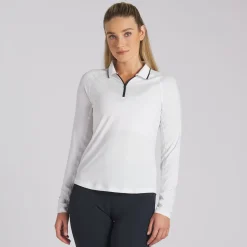 Puma Ladies Golf Apparel^You V hirt Poo ong eeve Gof Appare