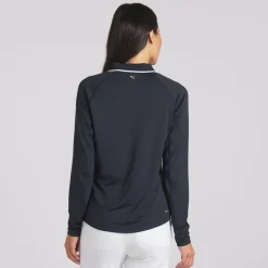 Puma Ladies Golf Apparel^You V hirt Poo ong eeve Gof Appare