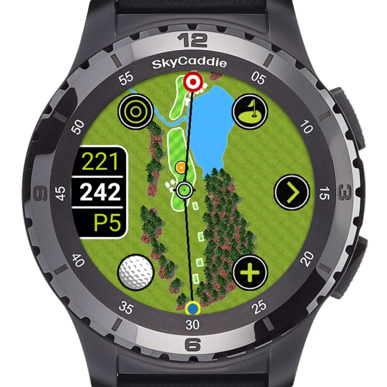 SkyGolf Golf Gps Watches|Golf Gps & Range Finders^SkyCaddie LX5 Ceramic Bezel Watch GPS/Range Finders