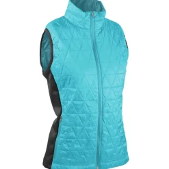 Sun Mountain Ladies Golf Apparel^AT Hybrid Outerwear Poo hort eeve Gof Appare