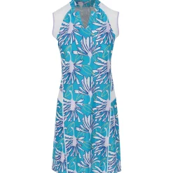 SwingDish Ladies Golf Apparel^Caudia Printed Dre Poo hort eeve Gof Appare