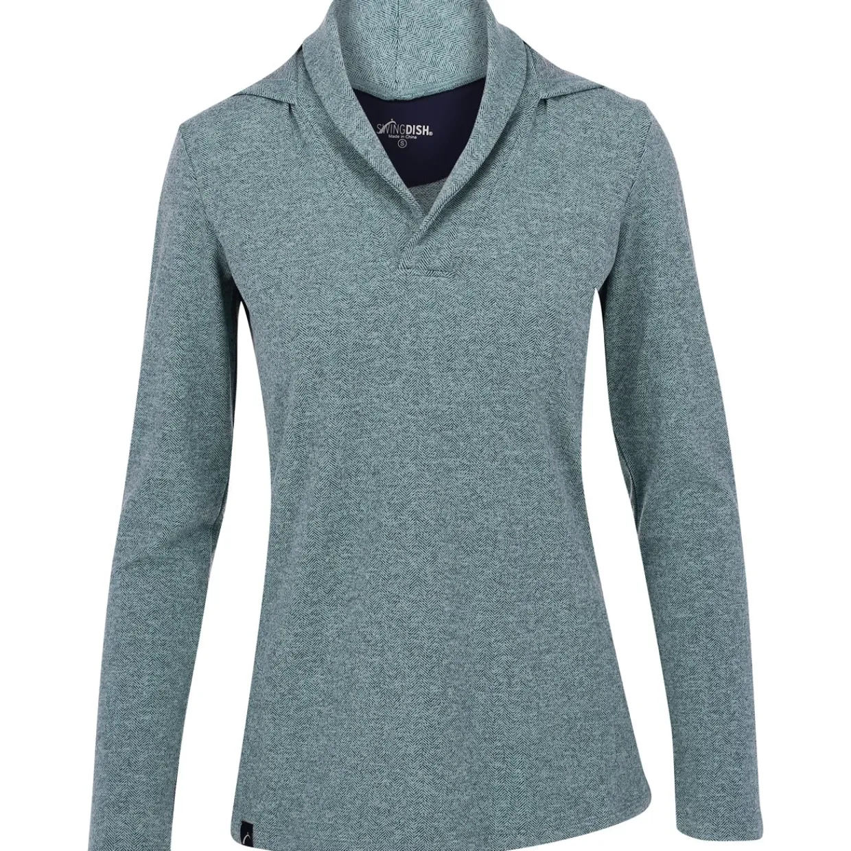 SwingDish Ladies Golf Apparel^eanie Coared Hoodie Puover Outerwear Jacket Gof Appare