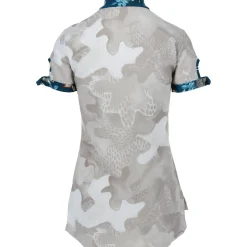 SwingDish Ladies Golf Apparel^Naoi Print hirt Poo hort eeve Gof Appare