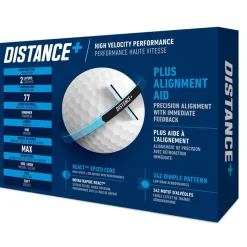TaylorMade Ladies Golf Balls|Alignment Stamped Golf Balls^Distance+ Distance Golf Balls