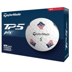 TaylorMade Alignment Stamped Golf Balls^TP5 Pix 3.0 USA Tour Golf Balls