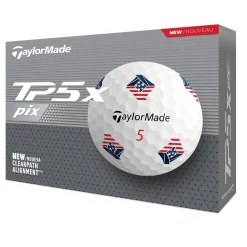 TaylorMade Alignment Stamped Golf Balls^TP5x Pix 3.0 USA Tour Golf Balls