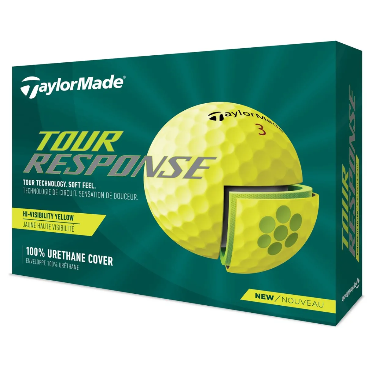 TaylorMade Ladies Golf Balls^Tour Response Yellow 2022 Tour Golf Balls