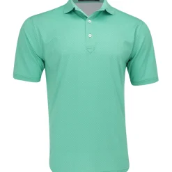 Turtleson Mens Golf Apparel|Golf Shirts^Carence ini Diaond Jacquard Perforance hirt Poo hort eeve Gof Appare