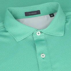 Turtleson Mens Golf Apparel|Golf Shirts^Carence ini Diaond Jacquard Perforance hirt Poo hort eeve Gof Appare
