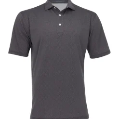 Turtleson Mens Golf Apparel|Golf Shirts^Carence ini Diaond Jacquard Perforance hirt Poo hort eeve Gof Appare