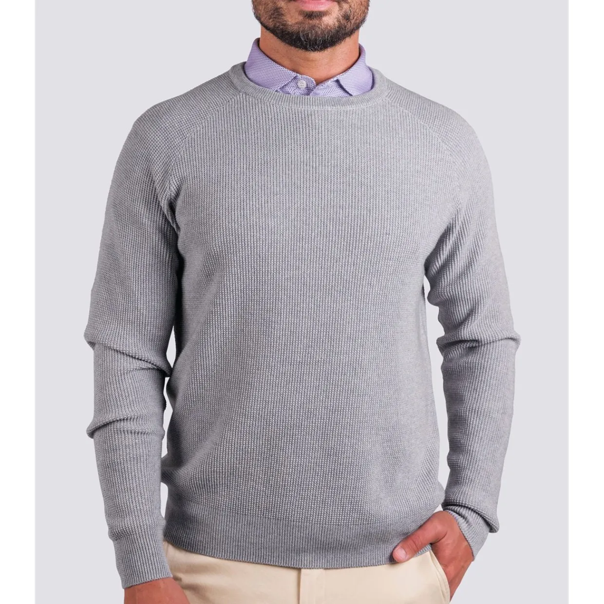 Turtleson Sweaters^Heath Waffe Knit weater Crew Gof Appare