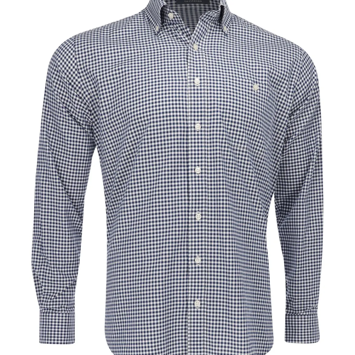 Turtleson Golf Shirts^Barrett Gingha hirt Dre Gof Appare