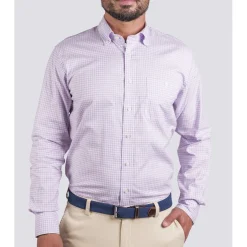 Turtleson Golf Shirts^Barrett Gingha hirt Dre Gof Appare