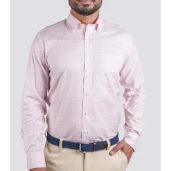 Turtleson Golf Shirts^Barrett Gingha hirt Dre Gof Appare