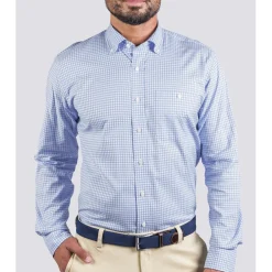 Turtleson Golf Shirts^Barrett Gingha hirt Dre Gof Appare