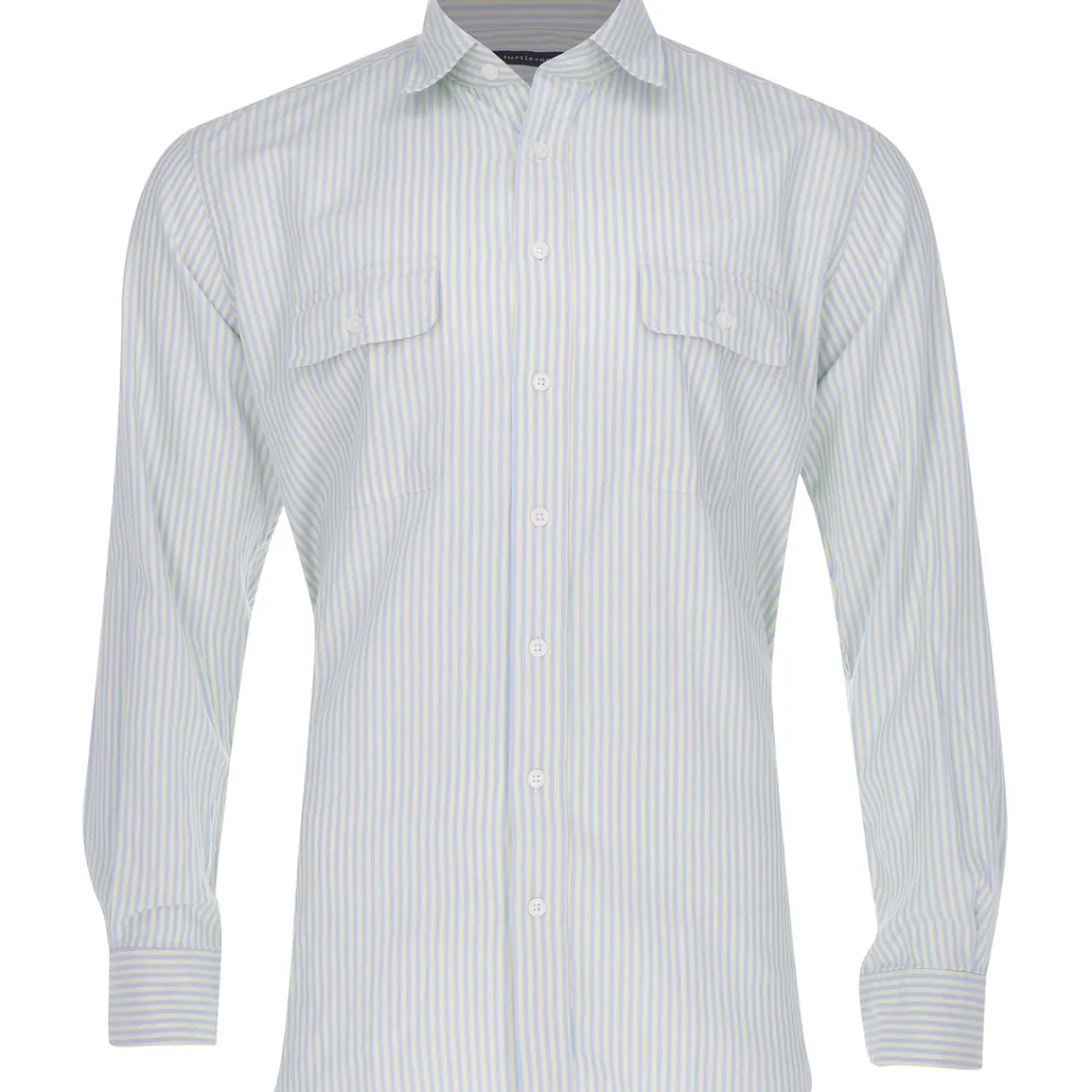 Turtleson Golf Shirts^Cint tripe Oxford hirt Dre Gof Appare